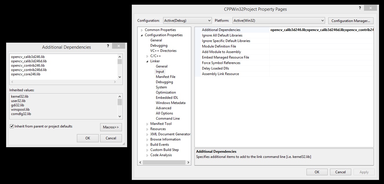 VS12 Property Page Screenshot