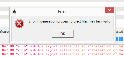 error screenshot