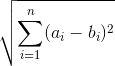 Euclidean distance