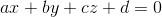 plane equation