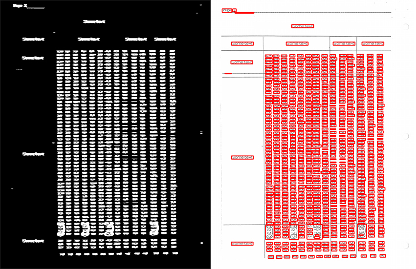 Inv binary image and final result