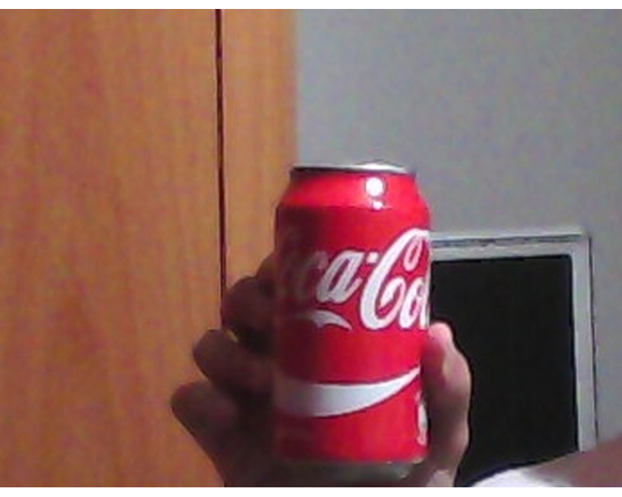 A cocacola can in scene